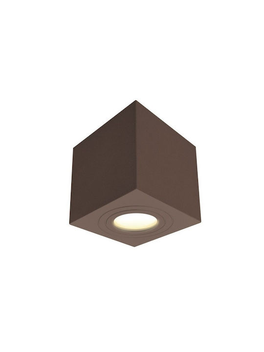 Spot Ceiling Light Aluminum Almeria H9.5 Ø9 Bot Lighting Almeriac Brown