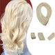 Hair Extension Human Hair Blonde Platinum No 60