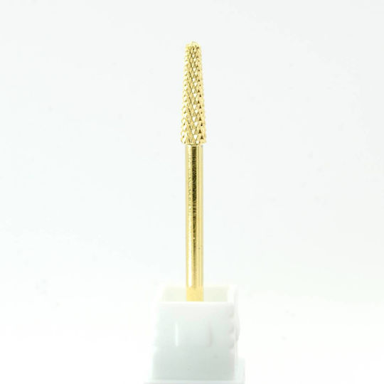 Freza Din Carbură Mică Conică Aurie Fine 3.1x12.7mm
