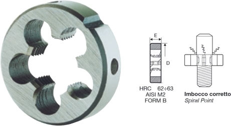 Krino 12065-14x1.25 Threading Die for Screws 14 x 1.25