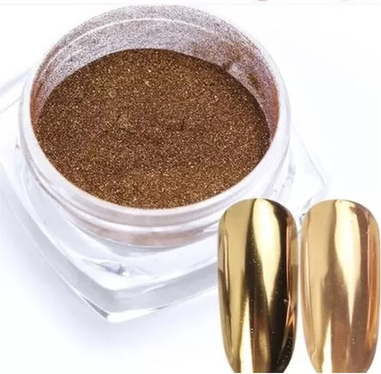 Σκόνη Νυχιών Mirror Effect Καθρέφτης 2 Γραμμάρια Light Gold