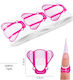 Nail Extension Forms Red 100 Pieces