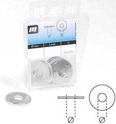 Amtech Ροδέλες Γαλβανιζέ Πλατιές Διάμετρο Φ6 X 18mm Μήκος 20τεμ