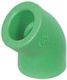 Interplast Green Pipe Elbow Fitting 45° Diameter 40 007-003-103