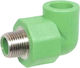 Interplast Γωνία Πράσινη Φ20x1/2 Αρσενική 007-003-460