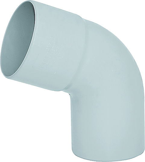 Pipe Elbow Fittings Curved Drainage PVC Gray 45º Open Ø32 6atm Reinforced