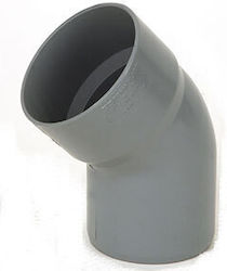 Rohrbogenarmatur Φ100/45° Graues PVC
