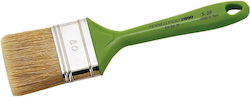 Pânză 40" Mâner Din Plastic Verde Păr Alb Made In Italy
