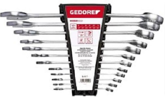 Gedore Red Deutsche Polygon-Schlüssel Set 12 Stück 6-22mm