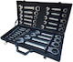 Professional German Polygon Wrenches Chrome Vanadium Ratchet Flexible Head 22 Pieces Kraftman