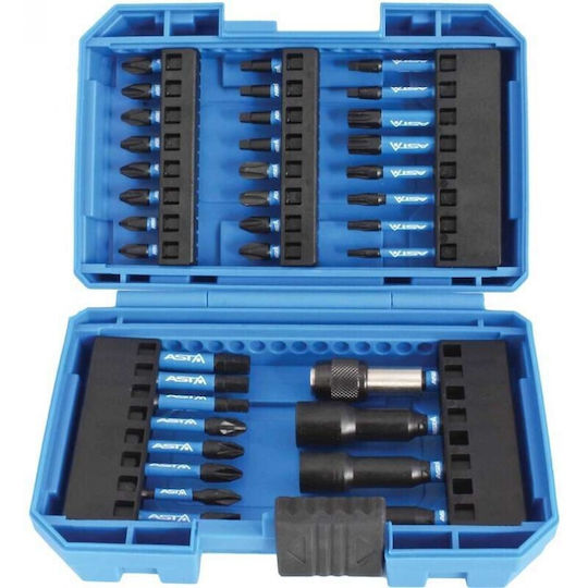 Set Biți Pentru Șurubelniță Cu Bandă Flexibilă De Răsucire 36 Bucăți Asta Tools