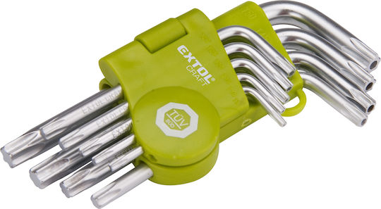 Extol Craft Chei Torx 66010 Set Chei L 9 Bucăți