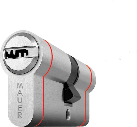 Mauer Elite 2 Red Line Κύλινδρος Ασφαλείας Break Secure-87mm 31x56 Nickel