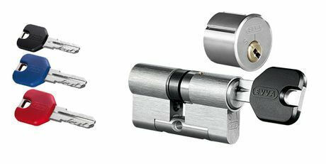 Evva Ics Taf Сигурностен Цилиндър Ключ Сервизен-90mm 30x60 Никел