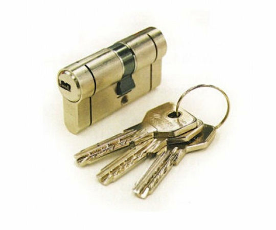 Κύλινδρος Υψηλής Ασφαλείας Break Secure Asix-ra 5 Κλειδιά Cisa Χρυσός 80mm 30-50 #oe300-17ra-00