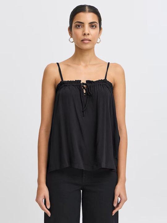 ICHI Damen Bluse Black