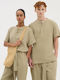 Herrenbluse Kurzarm Khaki