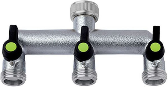 Dozator De Apă Colector De Canulă 1/2" 3 Ieșiri 3/4" Cu Comutator 468 By Colortap Aquajet