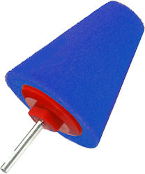 Cone Buffing Pad Blue Pin 85x30mm Σκληρο