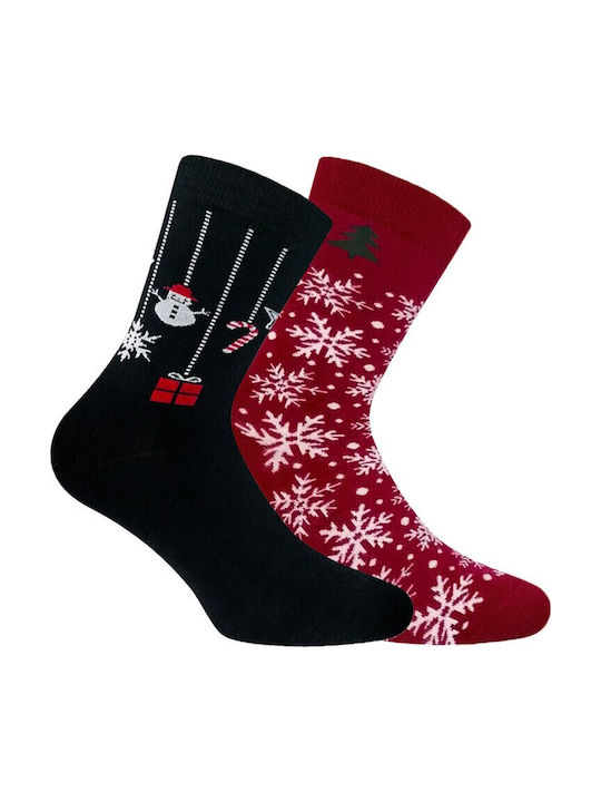 Walk Christmas Women's Christmas Socks Red - Blue