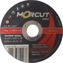 Schleifscheibe aus Eisen Φ115x1,0mm Morcut Pro 9322 Schleifscheibe aus Eisen Φ115x1,0mm Morcut Pro 9322