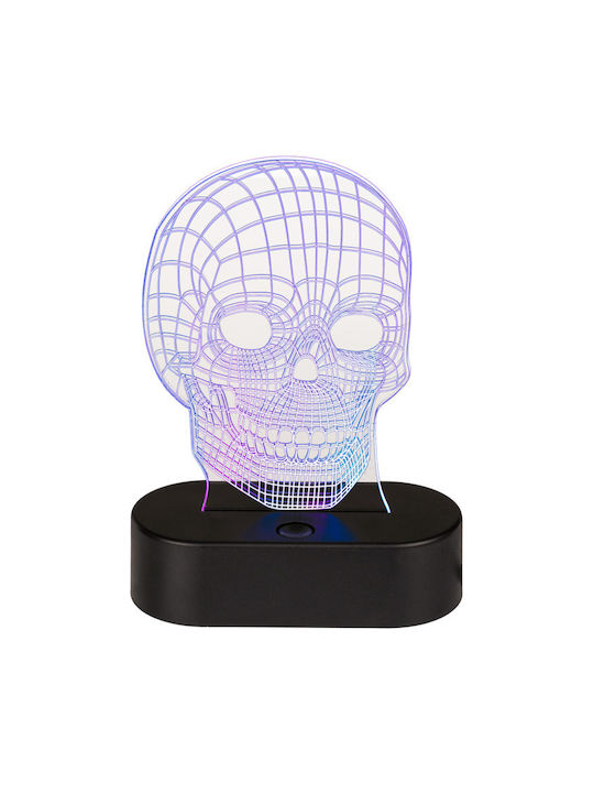 Illusion LED Night Table Lamp 3D Skull 7 Colors Ootb