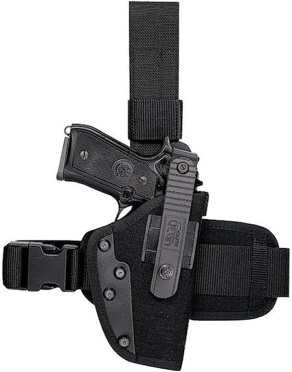 Vega Holster Θηκη Μηρού Μεσαίου Μεγέθους Πιστόλι 1 Ιμάντα Ασφάλεια Αριστερόχειρα