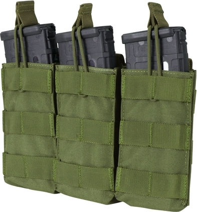 Троен Калъф За Пълнител Triple Open-top M4 Mag Pouch Condor Маслинено Зелен