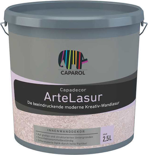 Caparol Arte Lasur Lazură Acrilică cu Granule Albe 2,5l