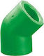 Pipe Elbow Fitting 45º Ppr Diameter 25 Plastherm