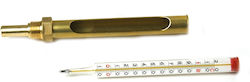 Vertikales Thermometer 1/2" Messing