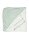 Trois Kilos Sept Hooded Baby Bath Towel Green