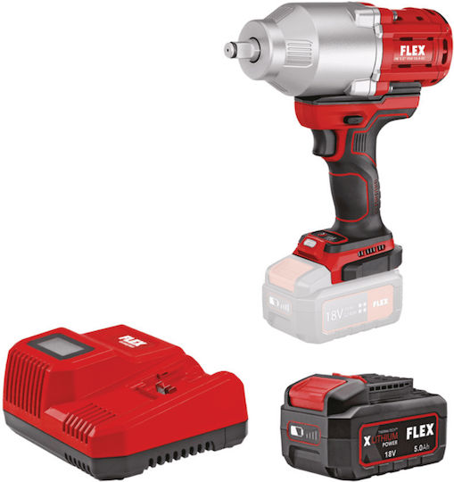 Flex IW 1/2" 950 18.0-EC Brushless Impact Wrench Battery 18V 1x5Ah with Socket 1/2"