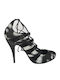 Дамски Токчета Just Cavalli Бели Черни Woda35-d56