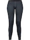Damen Stretch Fleece Hose Schwarz