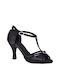 Παπουτσια Λατιν Χειροποιητα Black Satin