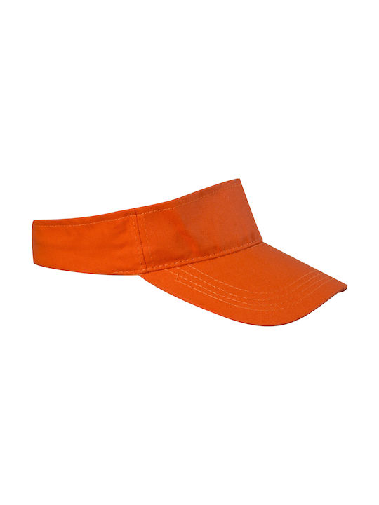 Cotton Tennis Visor Orange