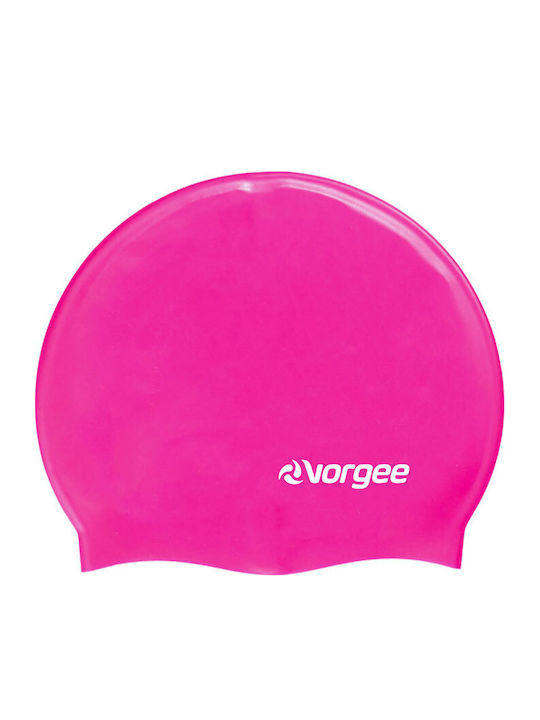 Vorgee Big Logo Silicone Swimming Cap 808185 Pink