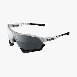 Cycling Glasses Scicon Aerotech XL Frozen White Frame Multilaser Silver Lens
