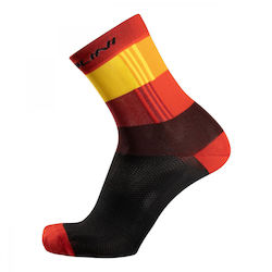 Κάλτσες Ποδηλασίας Nalini New Logo Black Multicolor Red 4100