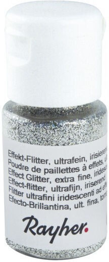 Effect Glitter Extra Fine Iridescent 10ml Brilliant Silver