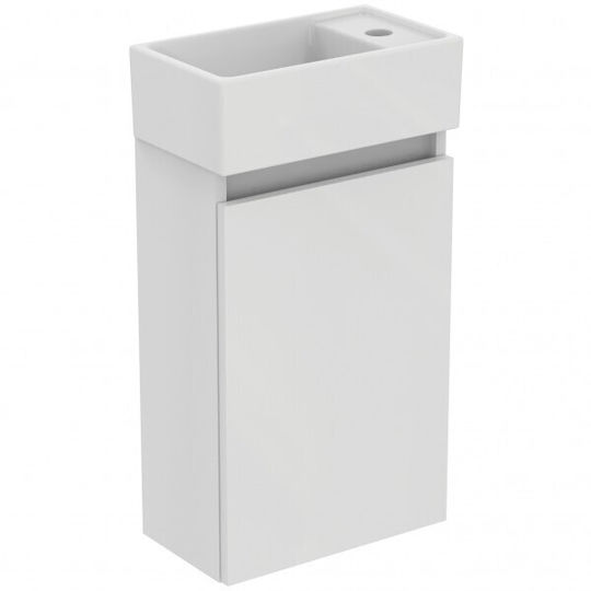 Ideal Standard Шкаф със Мивка Гланцов Лак Д37xШ21xВ67см White Glossy Lacquer