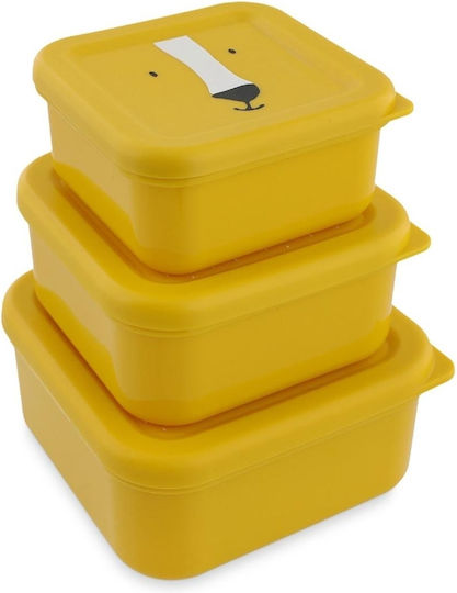 Trixie Nesting Snack Box Set de mâncare pentru copii din plastic Galben x x 6.5buc