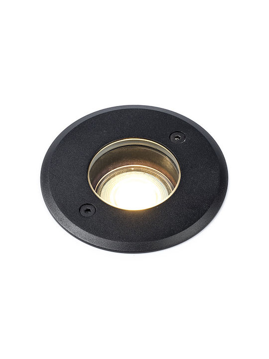 123led Rund Rahmen für Spots GU10 Schwarz 11x11cm. 1Stück