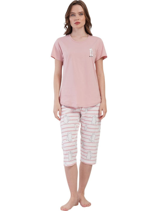 Vienetta Secret Summer Women's Pyjama Set Pink