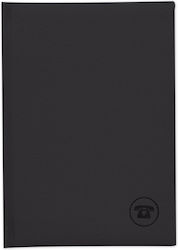 adBook Phone Book Black 7x11cm