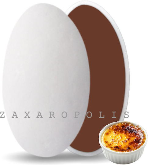 Zaxaropolis Κουφέτα Choco Splash σε Σχήμα Κλασικό με Γεύση Creme Brulee Λευκό 1000gr