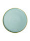 GTSA Ciel Plate Desert made of Porcelain Green with Diameter 21cm