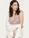 Ροζ Strapless Σουτιέν με Ελαφριά Ενίσχυση & Μπανέλες