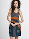 Damen Kaftan Strand Multicolour